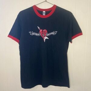 Tom Petty & The Heartbreakers black and red ringer tee
